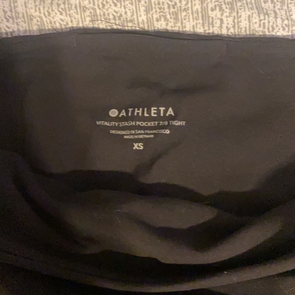 Black althleta leggings, worn once! Like brand new! - Picture 2 of 4